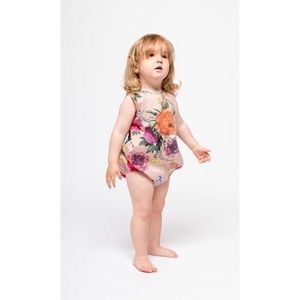 Christina Rohde baby girl floral romper